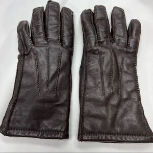 Black Leather Gloves Super Soft Lining.‎ Medium